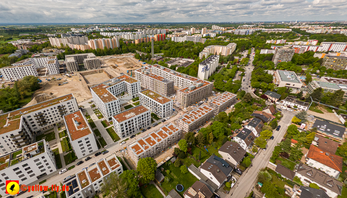 17.05.2023 - Baustelle Alexisquartier und Pandion Verde in Neuperlach
